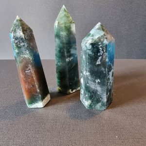 Small Moss Agate Tower