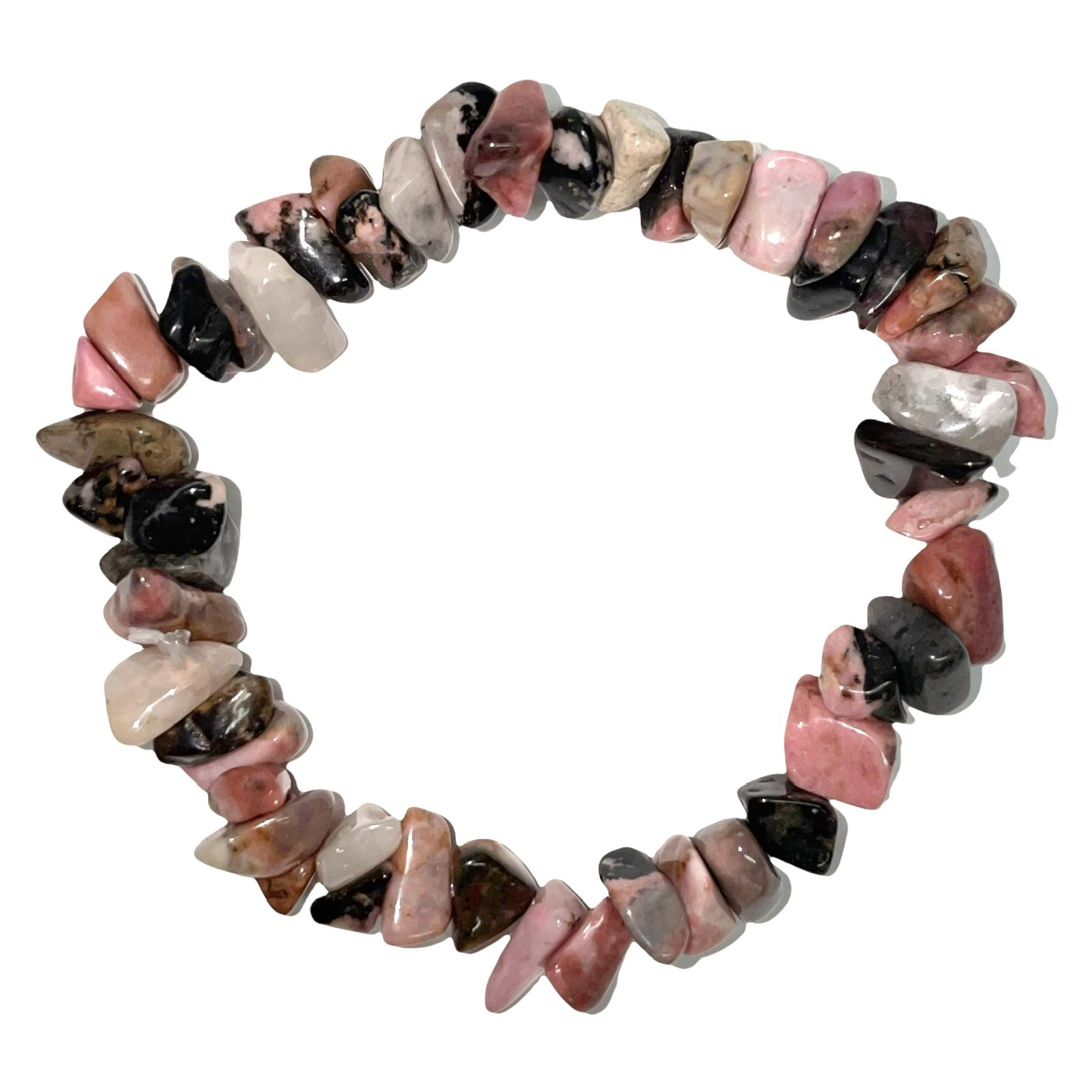 Rhodonite Chip Bracelet