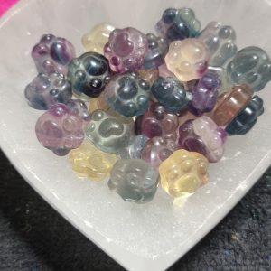 Rainbow Fluorite Paw Print