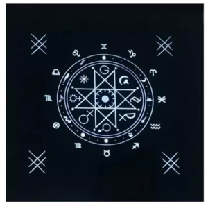 Altar Cloth – White Zodiac Print