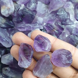 Chevron Amethyst Freeform Tumbled Small