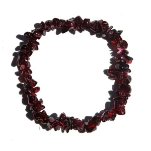 Garnet Chip Bracelet