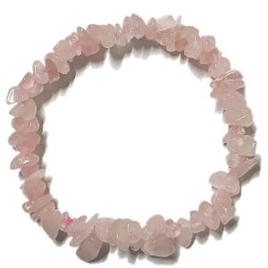 Rose Quartz Chip Bracelet