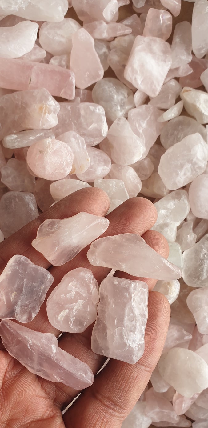 Rose Quartz Freeform Tumbled Small