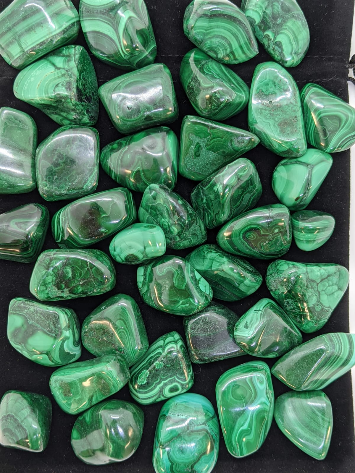 Malachite Tumbled Stones Large