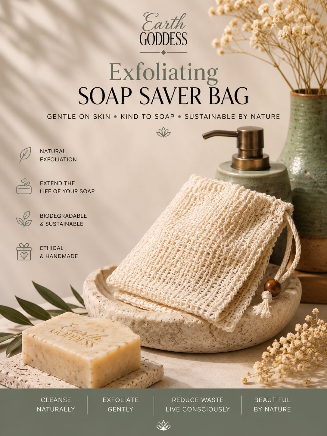 Exfoliating Soap Saver Bag